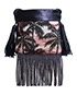 Helena Fringed Bucket Bag, front view